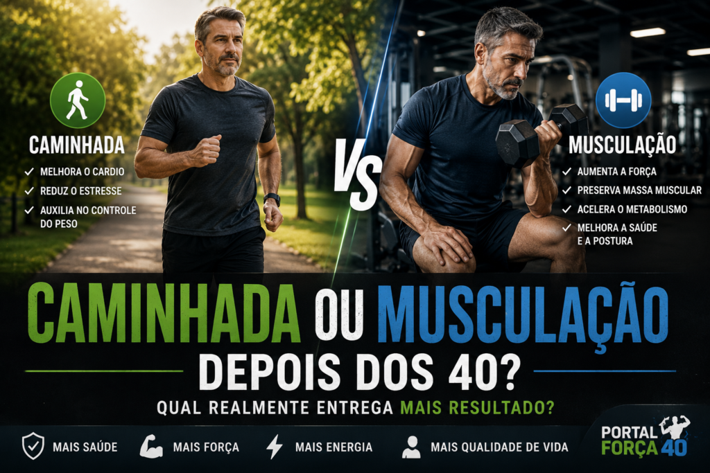 caminhada ou musculação