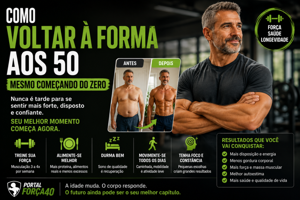 Transformação aos 50: força e saúde