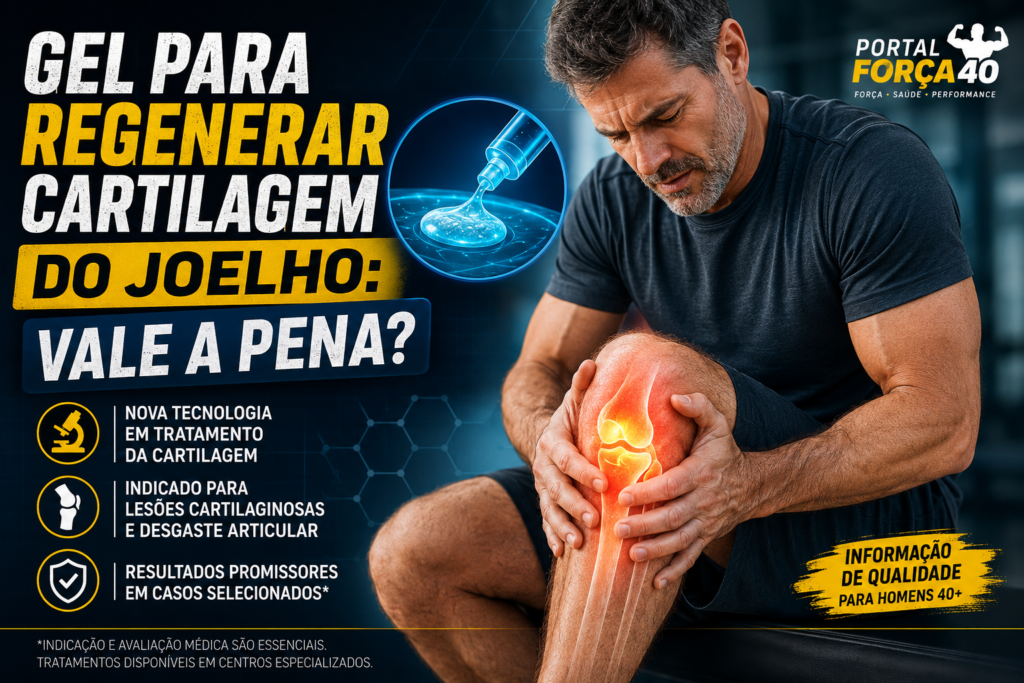 Gel para regenerar cartilagem no joelho
