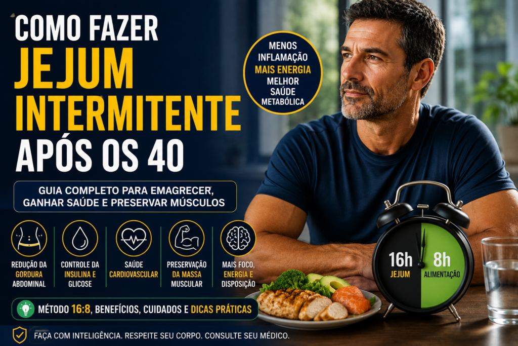 Jejum intermitente após os 40