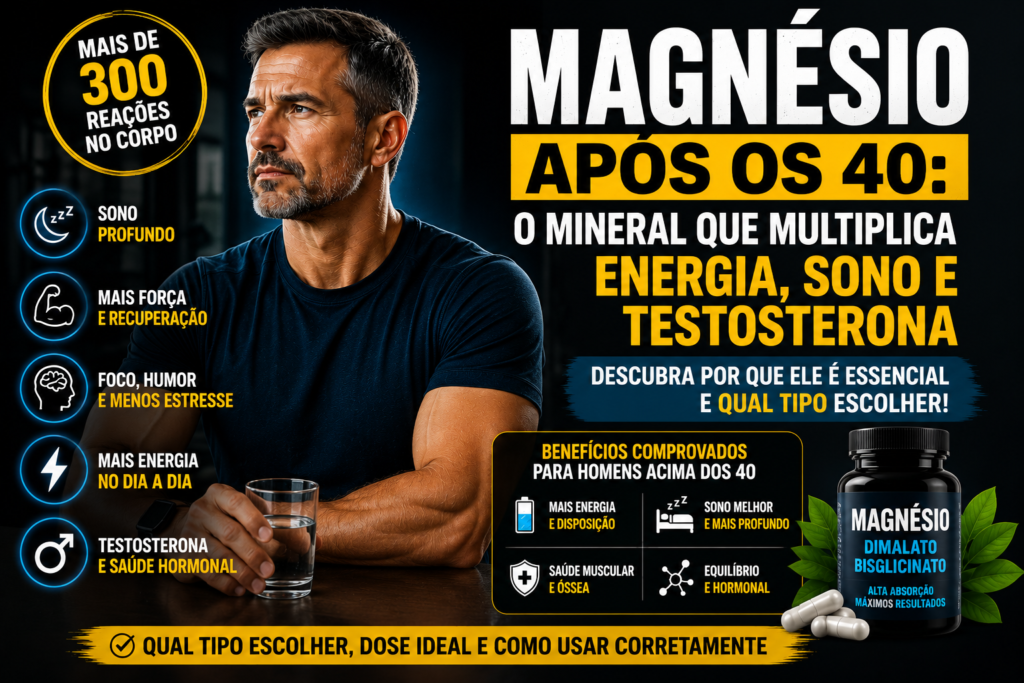 Benefícios do magnésio após os 40