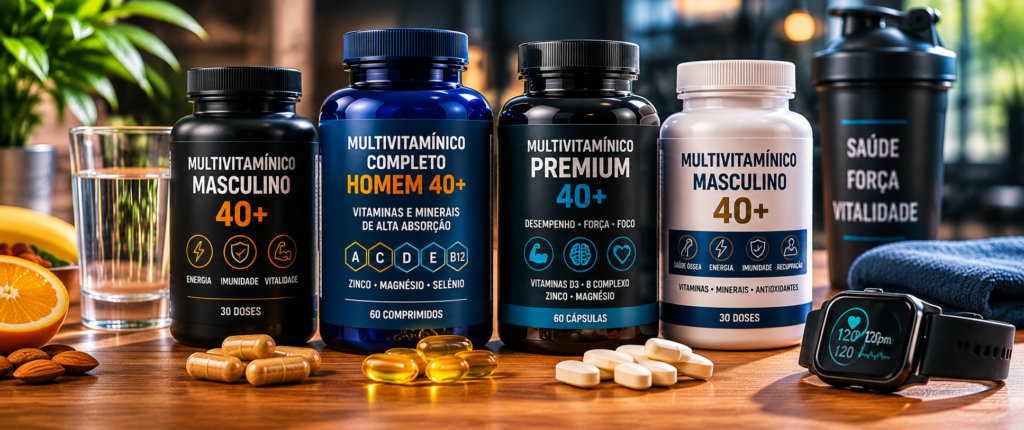 "melhores multivitamínicos masculinos para homens acima dos 40 anos"