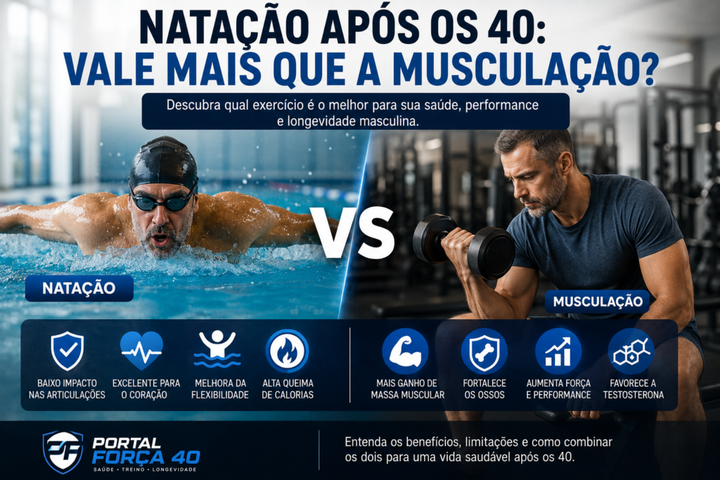 Natação ou musculação após os 40?