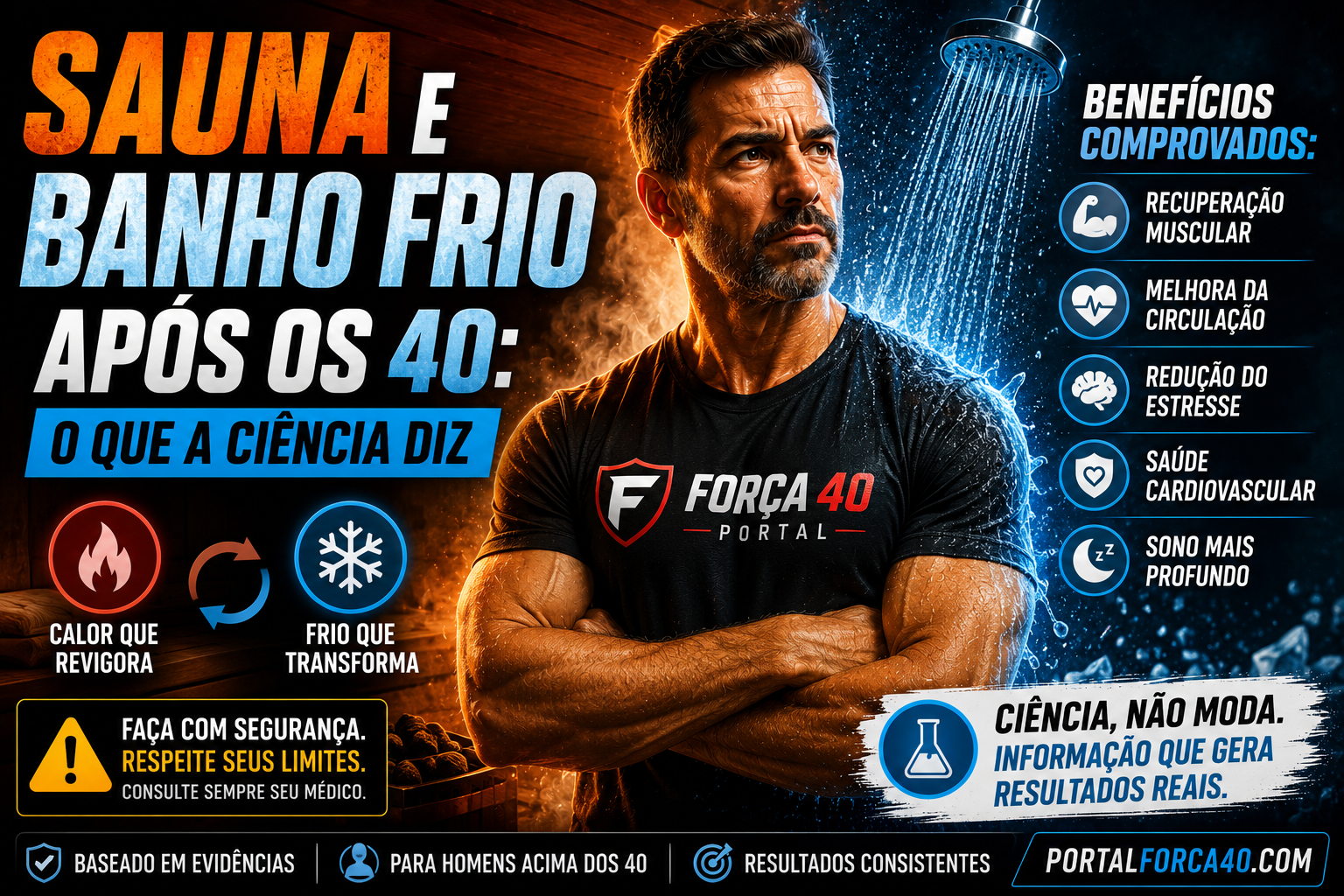Sauna e banho frio: benefícios comprovados