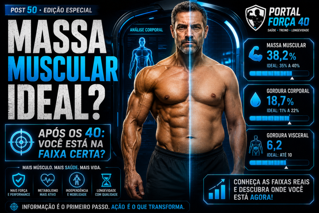 Massa muscular ideal após os 40