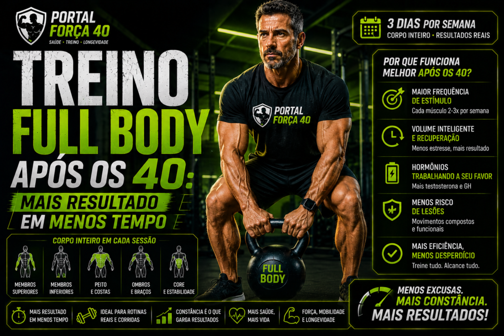 Treine com força após os 40