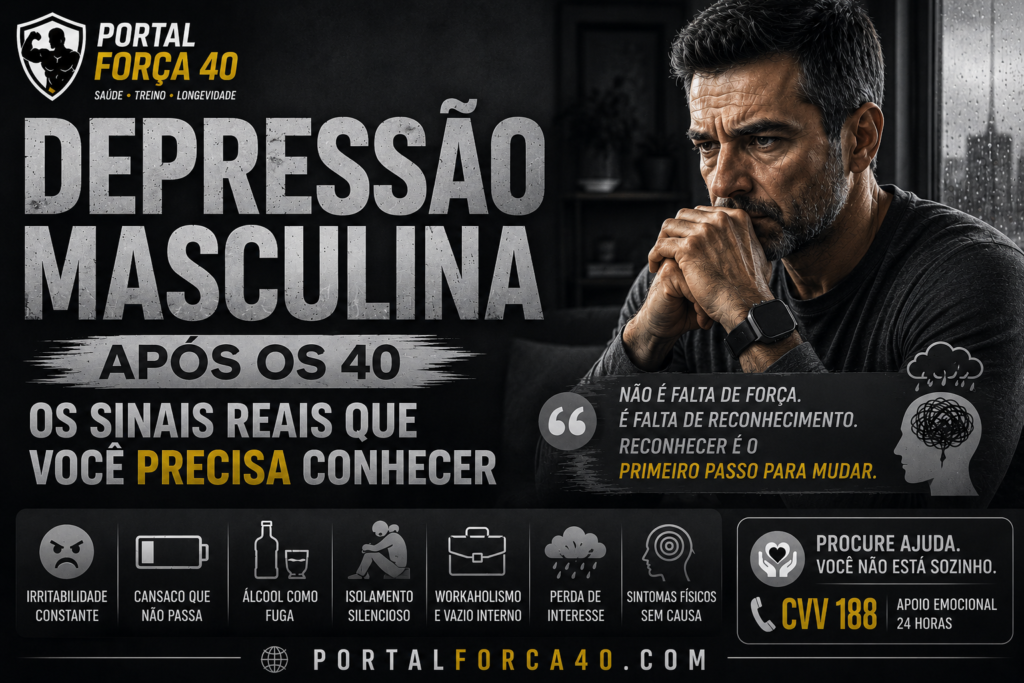 Depressão masculina após os 40