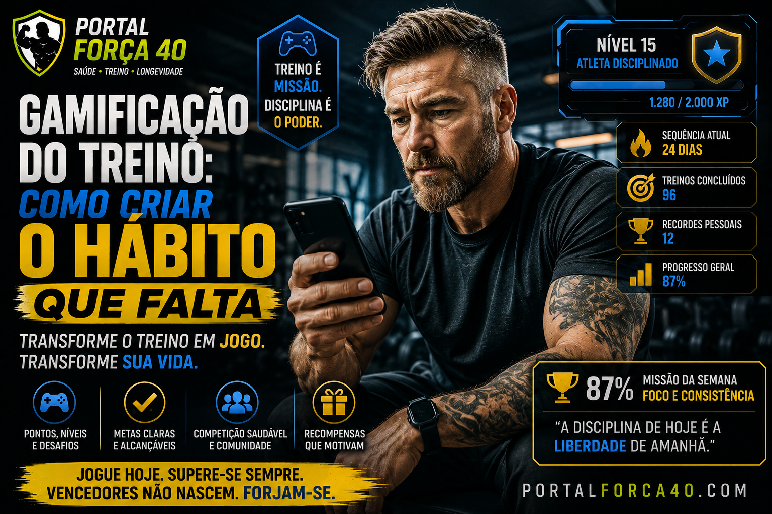 Transforme seu treino em jogo