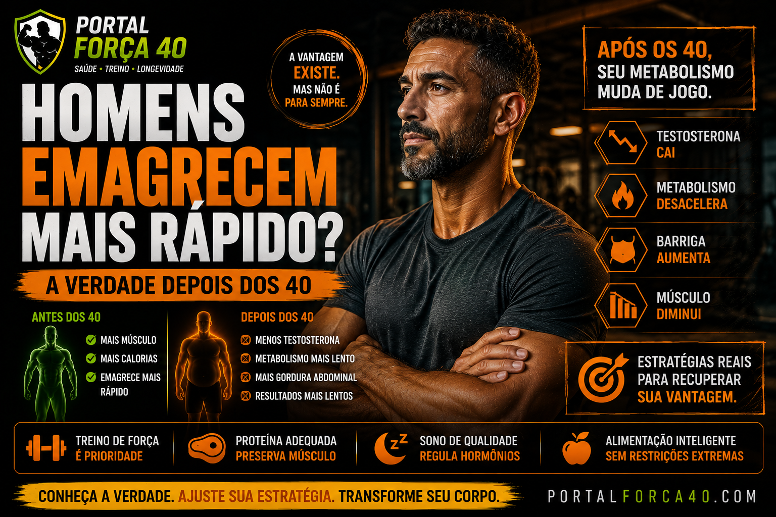Estratégias para emagrecer após os 40