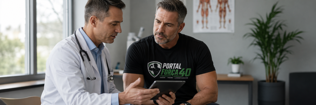 "peptídeos homens 40 anos consulta médica avaliação segura riscos"