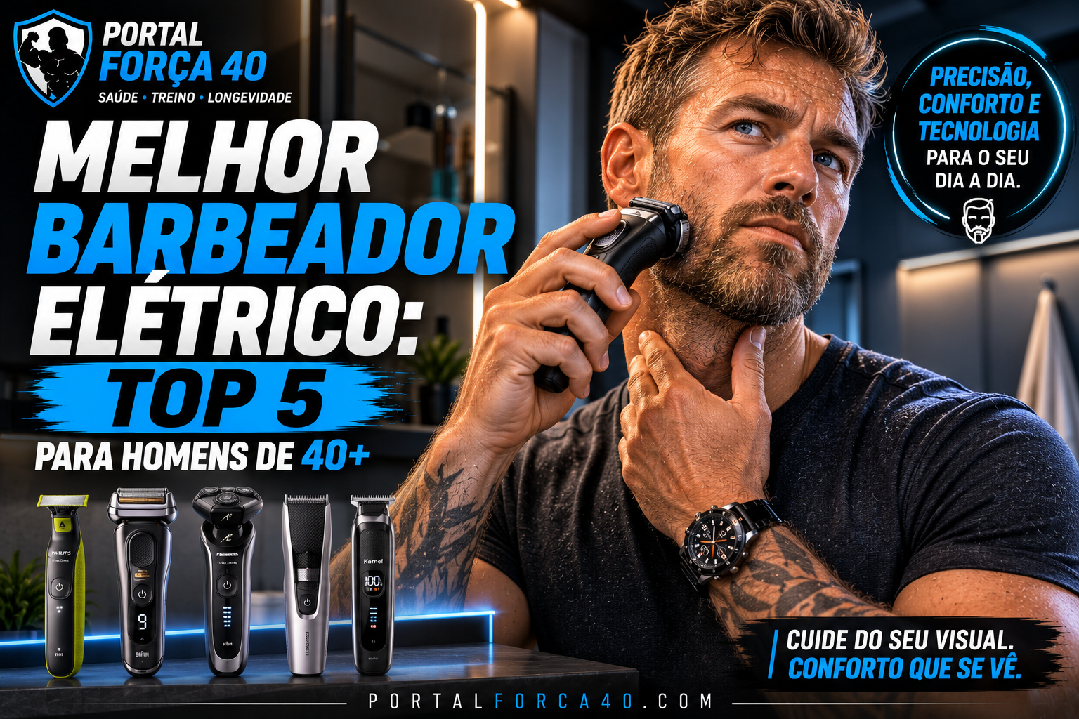 Top 5 Barbeadores Elétricos para Homens 40+